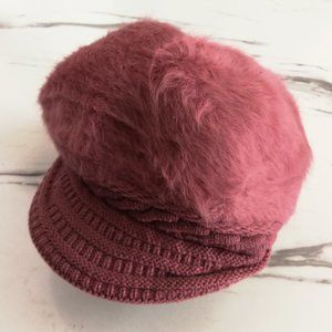 Skin Pink Women Hat Faux Fur Cap Winter Warm New